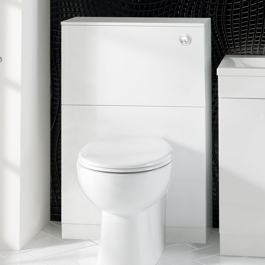 Oslo 69cm(W) x 185cm(D) WC Unit - White