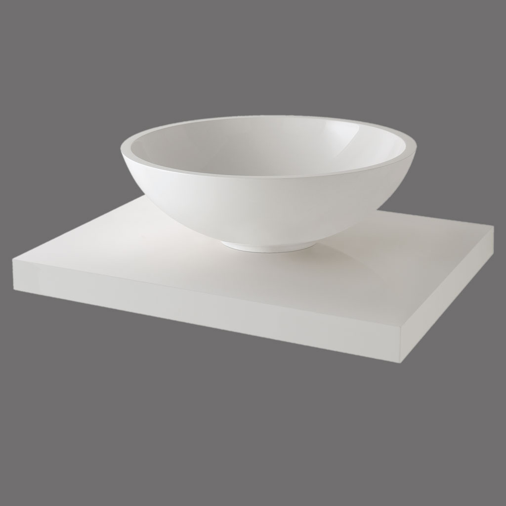 Seville 600 vanity tableau (White Lacquer)