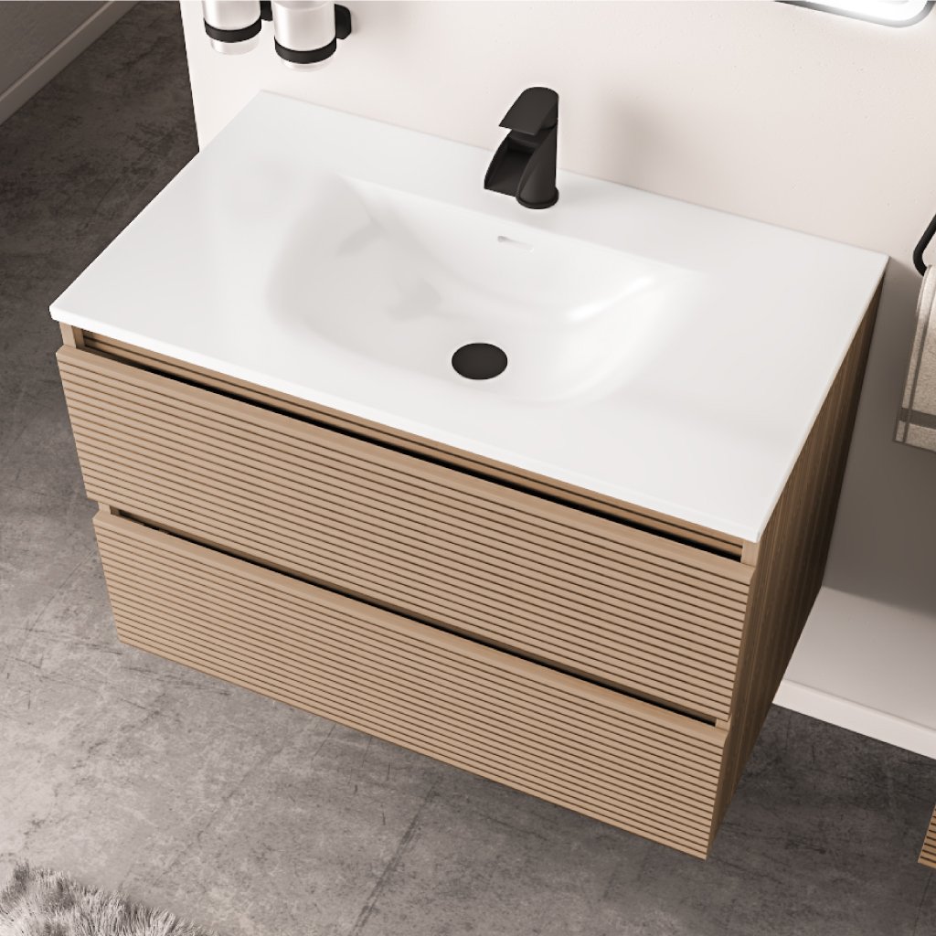 Olympia 800x460mm Basin - White