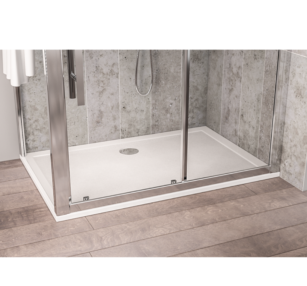  Corsair 1100 x 800mm 25mm Rectangular Shower Tray - White 