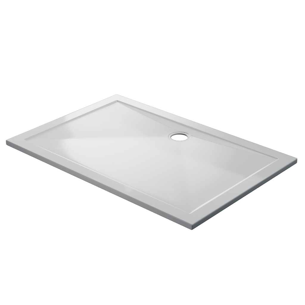  Corsair 1400 x 800mm 25mm Rectangular Shower Tray - White 