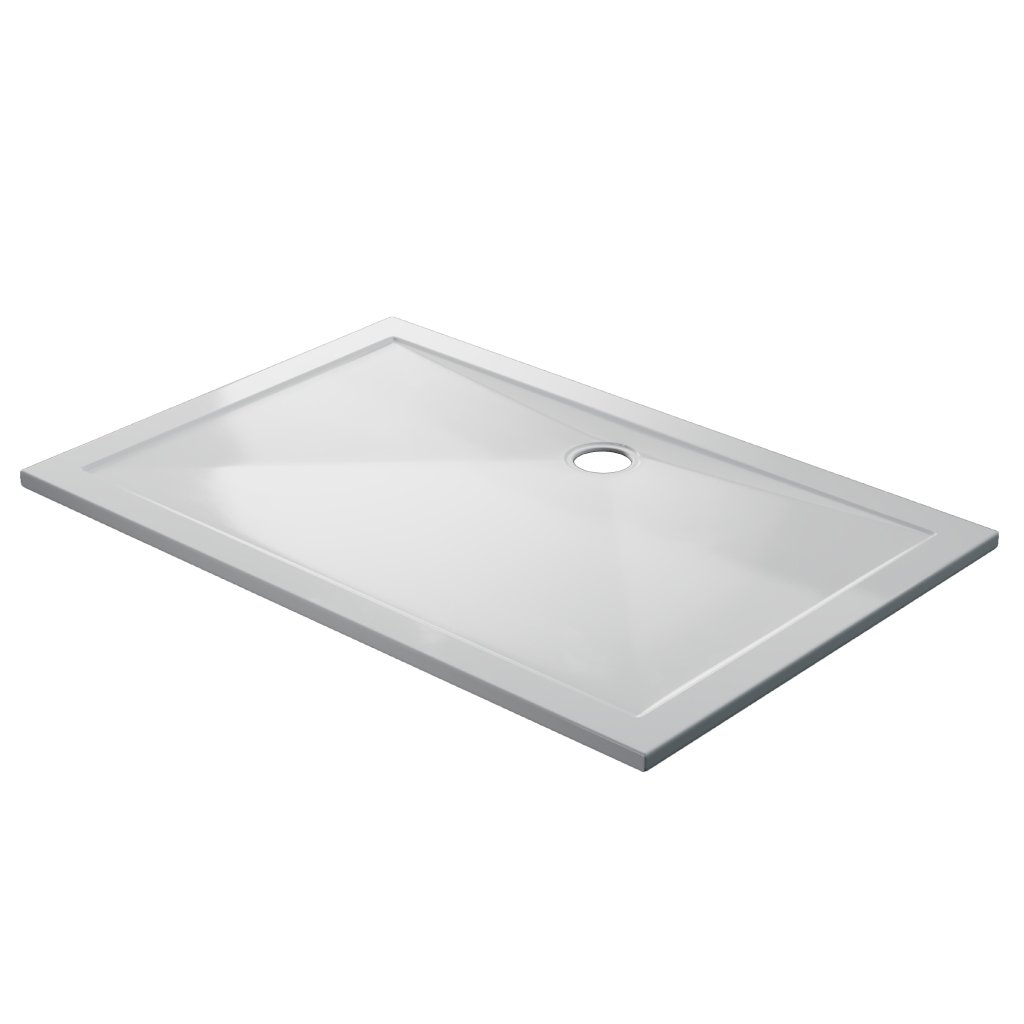  Corsair 1700 x 760mm 25mm Rectangular Shower Tray - White 