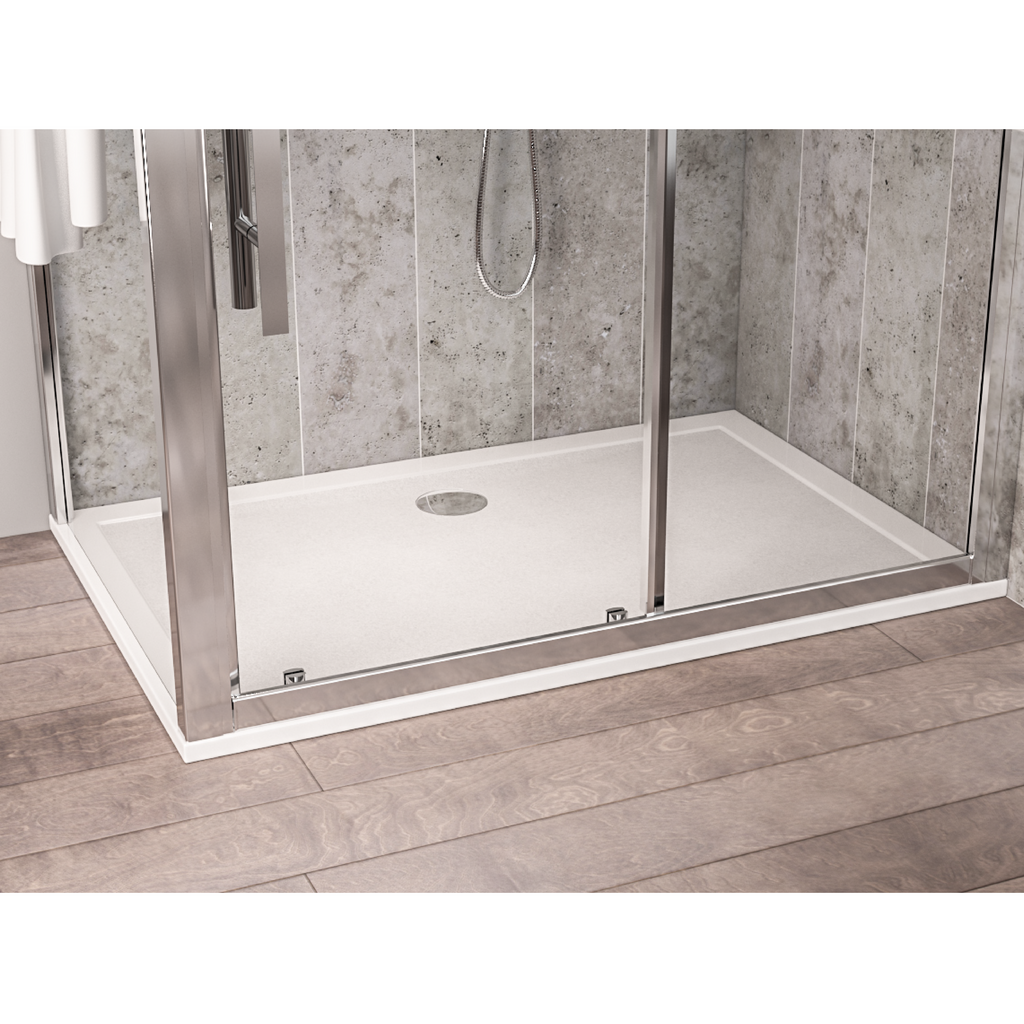  Corsair Anti-Slip 1200 x 700mm 25mm Rectangular Shower Tray - White 