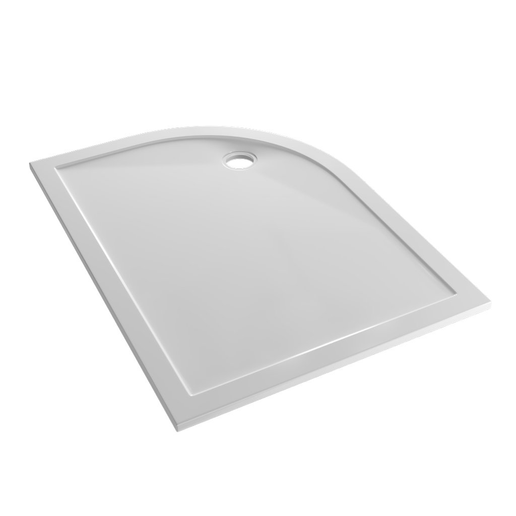  Corsair Anti-Slip 1100 x 800mm Offset Quad Right Hand (RH) 25mm Shower Tray - White 