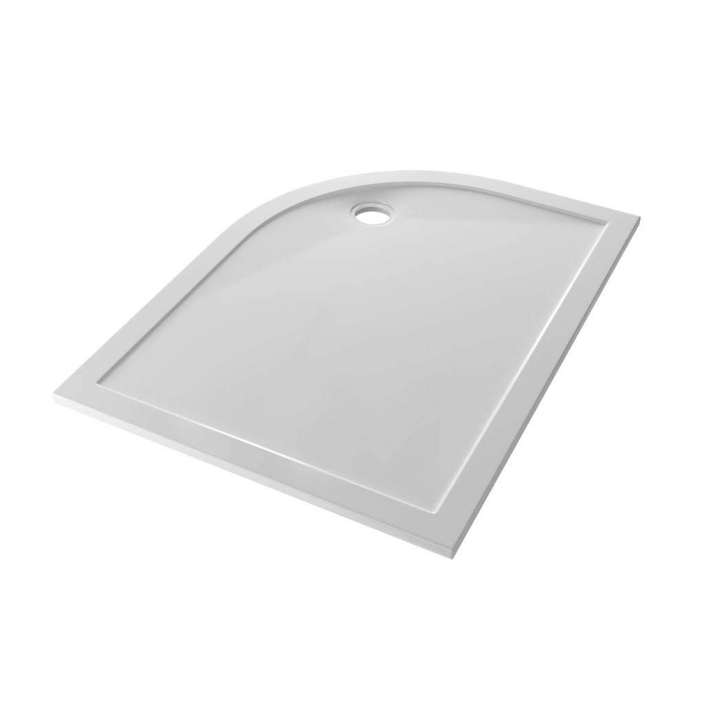  Corsair Anti-Slip 1200 x 900mm Offset Quad Left Hand (LH) 25mm Shower Tray - White 