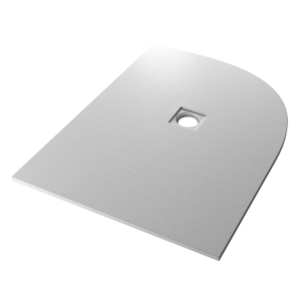  Crossland  1200 x 900mm Right Hand (RH) Offset Quad Shower Tray with Slate Finish - Grey