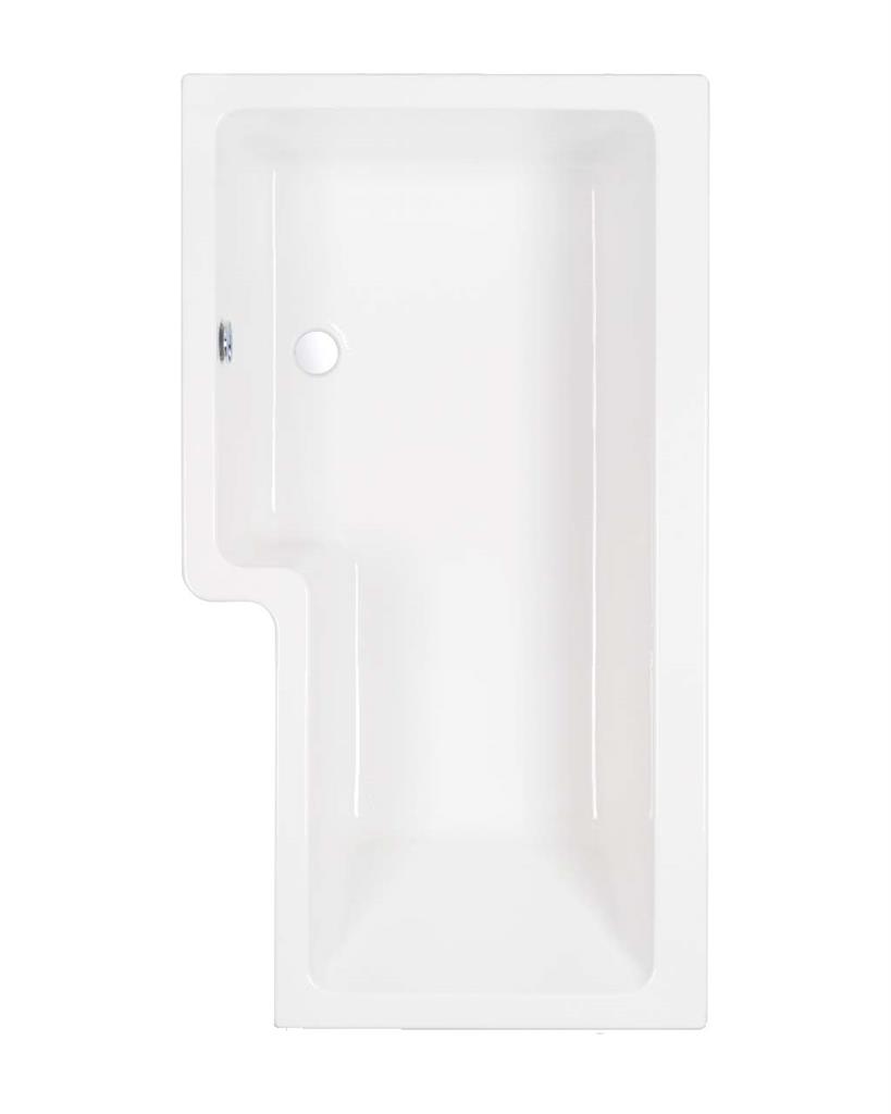 Carron Clearance:  Quantum Showerbath LH 1500 5mm White