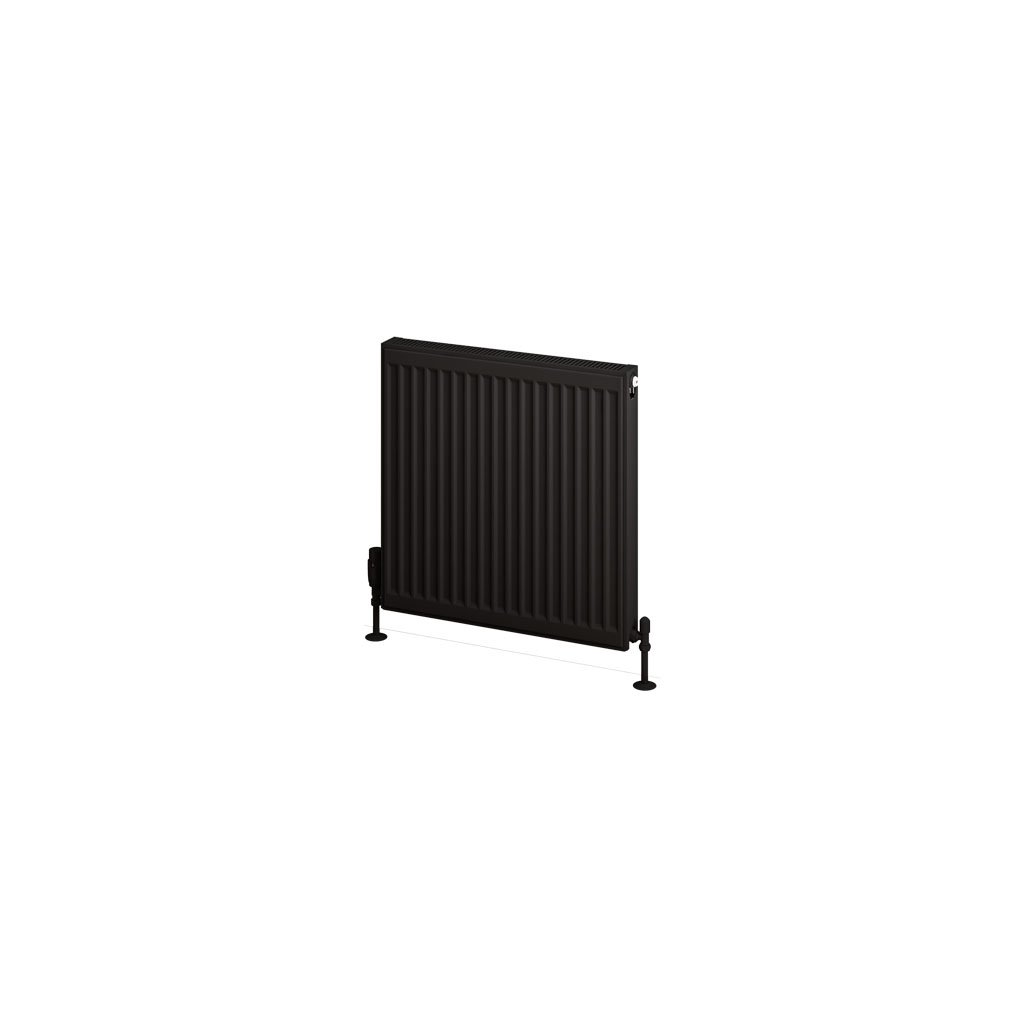 Type 11 Compact Panel Radiator 600 x 600 Matt Black