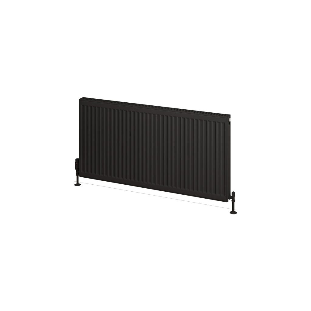 Type 21 Compact Panel Radiator 600 x 1200 Matt Black