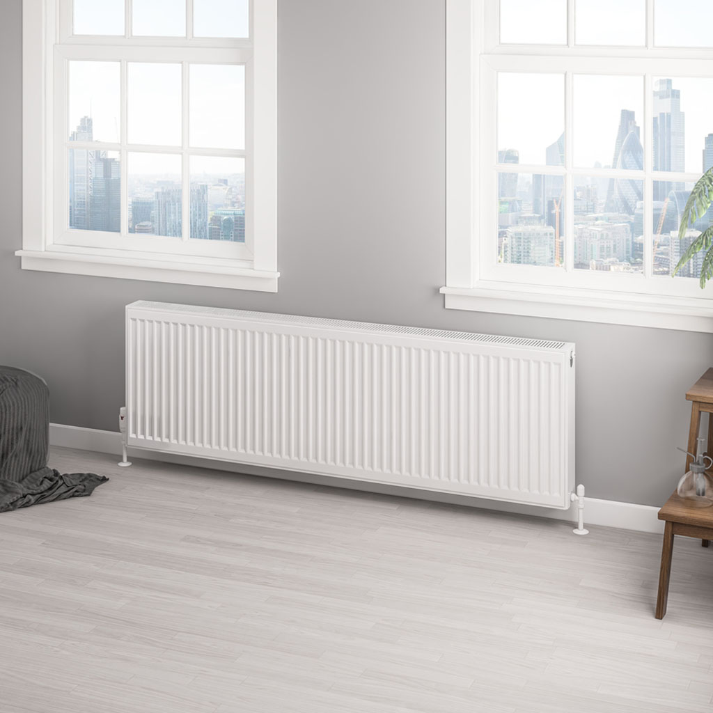 Type 22 Compact Panel Radiator 500 x 1600 Gloss White