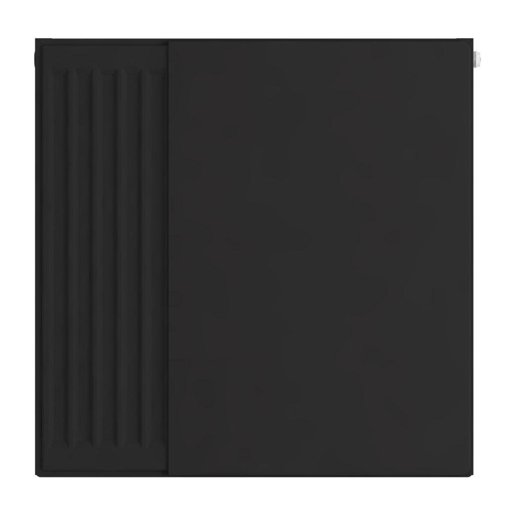 Flat Cover Plate 600 x 600 Matt Black