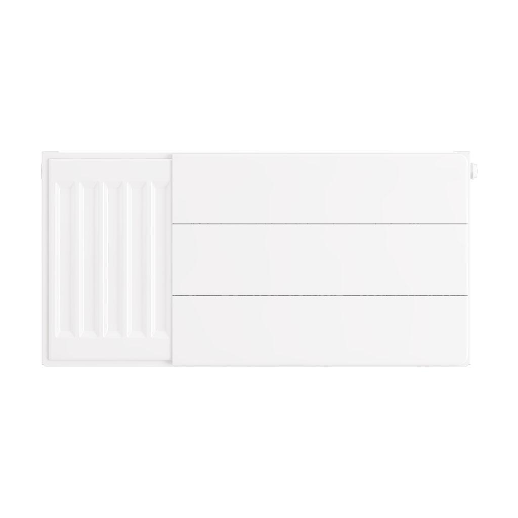 Flat Cover Plate with Lines 300 x 600 Gloss White