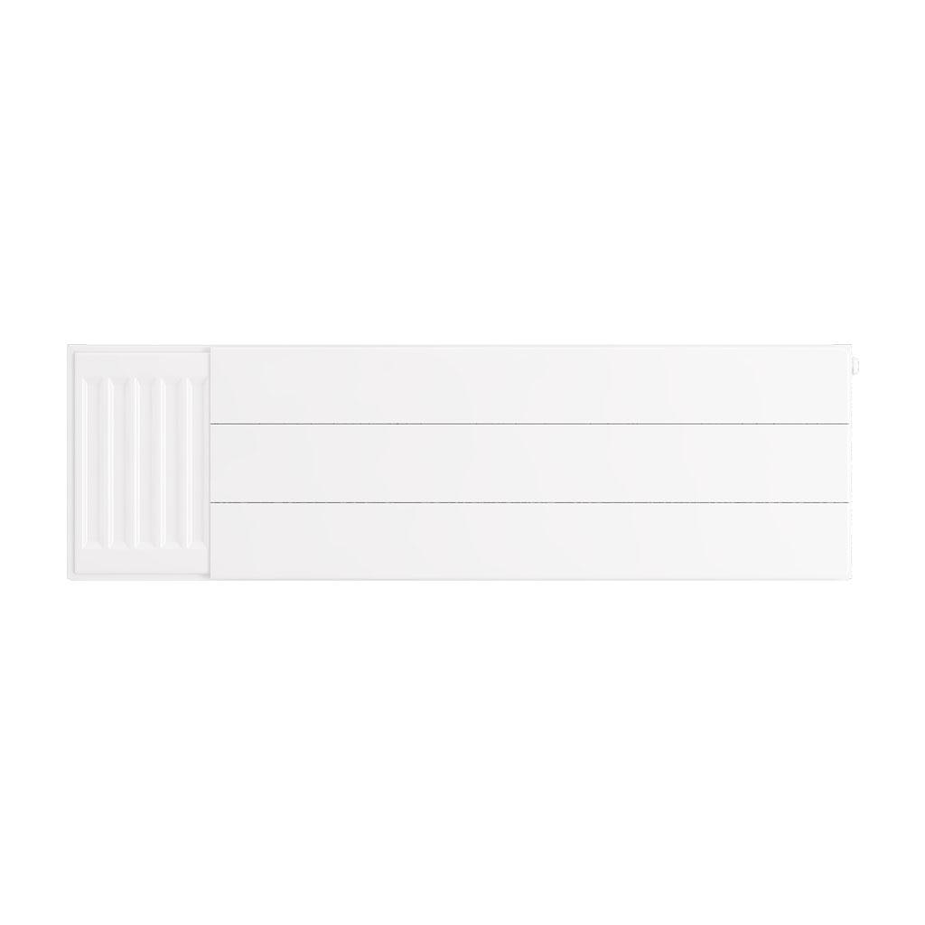 Flat Cover Plate with Lines 300 x 1000 Gloss White