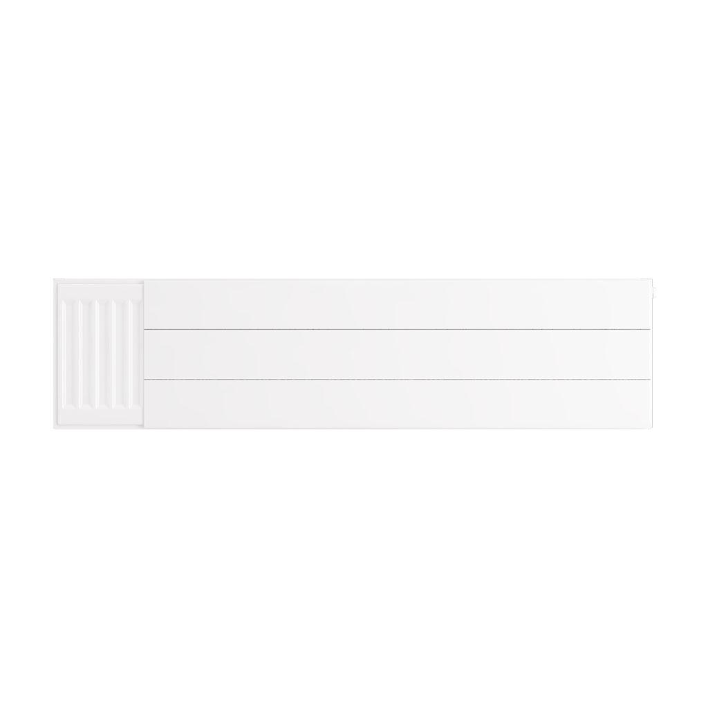 Flat Cover Plate with Lines 300 x 1200 Gloss White