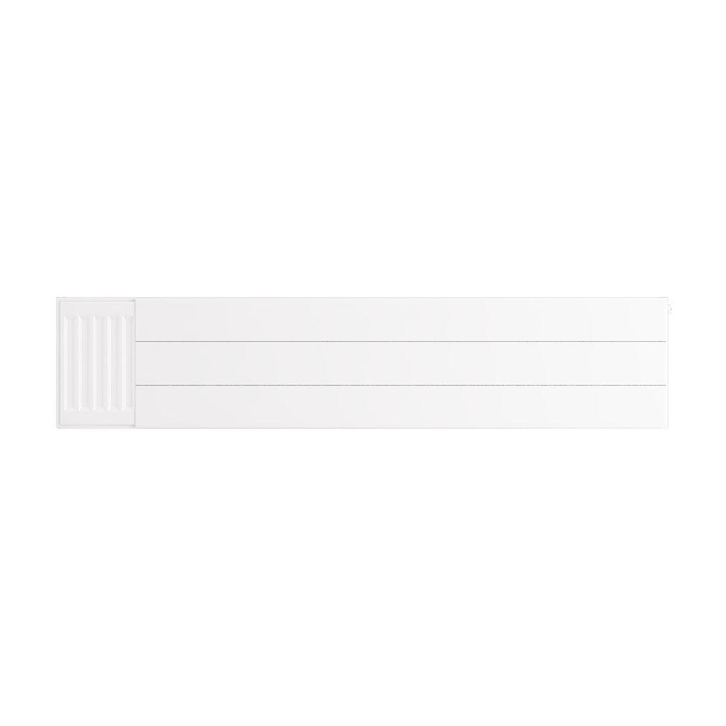 Flat Cover Plate with Lines 300 x 1400 Gloss White