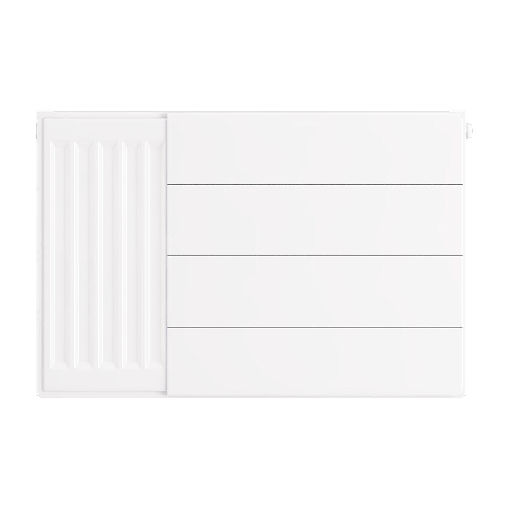 Flat Cover Plate with Lines 400 x 600 Gloss White