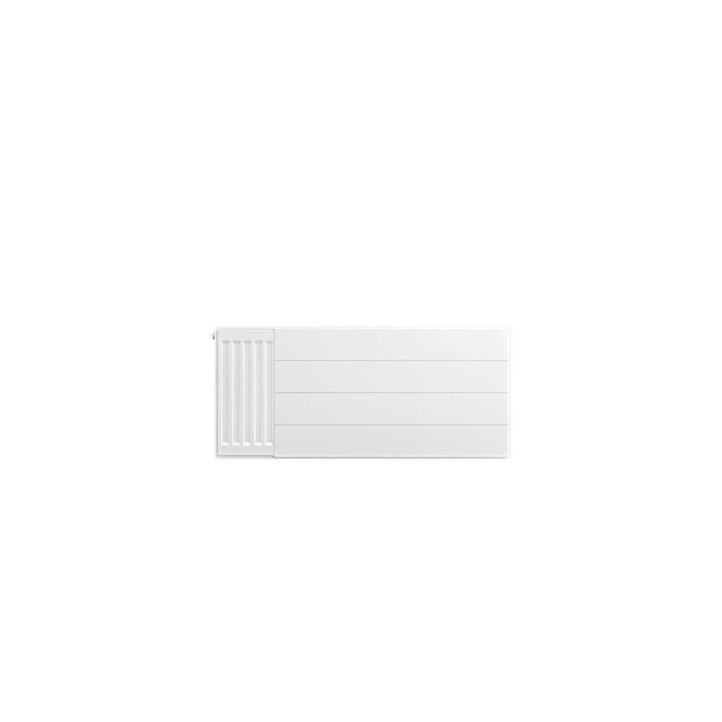Flat Cover Plate with Lines 400 x 900 Gloss White