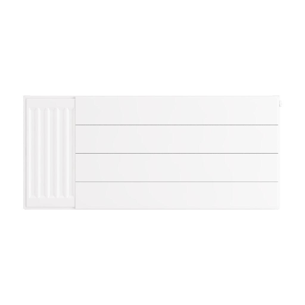 Flat Cover Plate with Lines 400 x 900 Gloss White