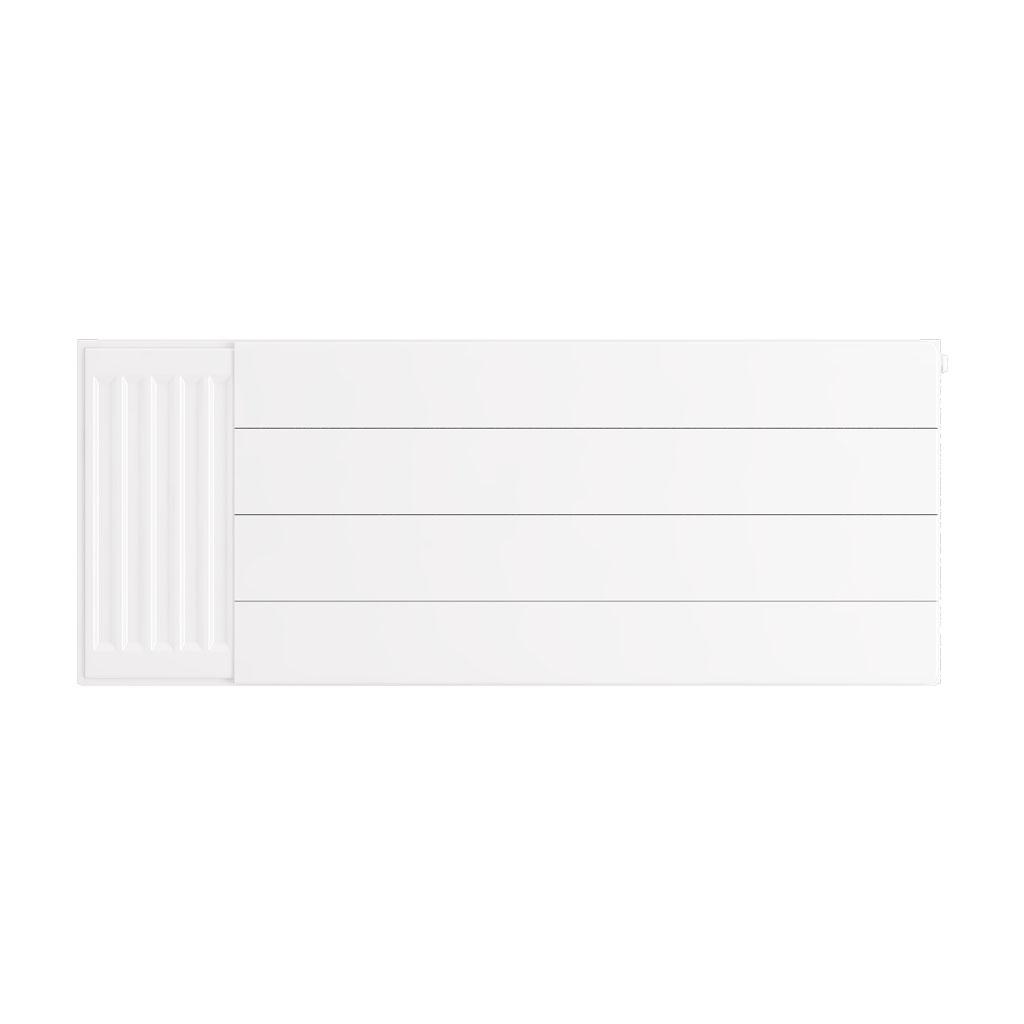 Flat Cover Plate with Lines 400 x 1000 Gloss White