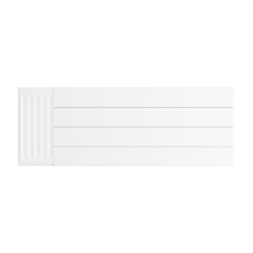 Flat Cover Plate with Lines 400 x 1100 Gloss White