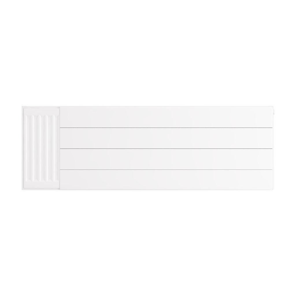 Flat Cover Plate with Lines 400 x 1200 Gloss White