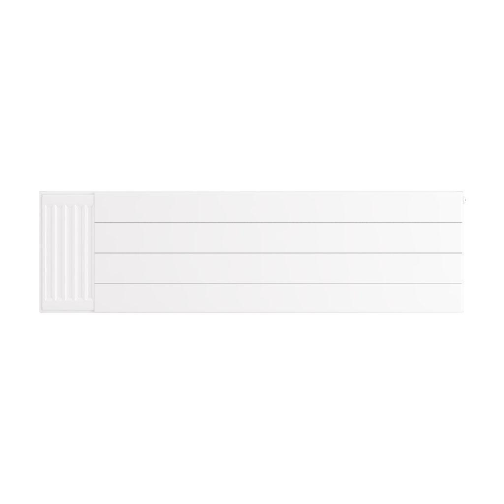 Flat Cover Plate with Lines 400 x 1400 Gloss White