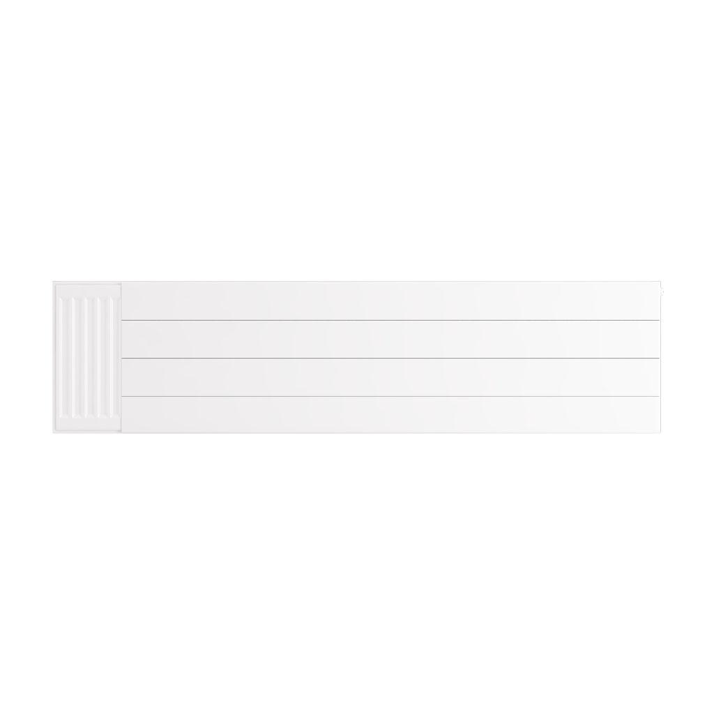 Flat Cover Plate with Lines 400 x 1600 Gloss White