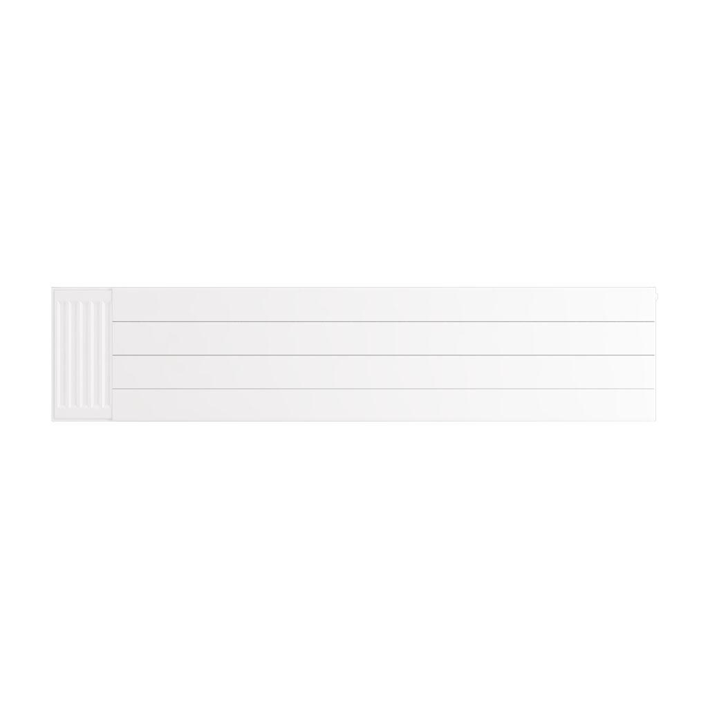 Flat Cover Plate with Lines 400 x 1800 Gloss White