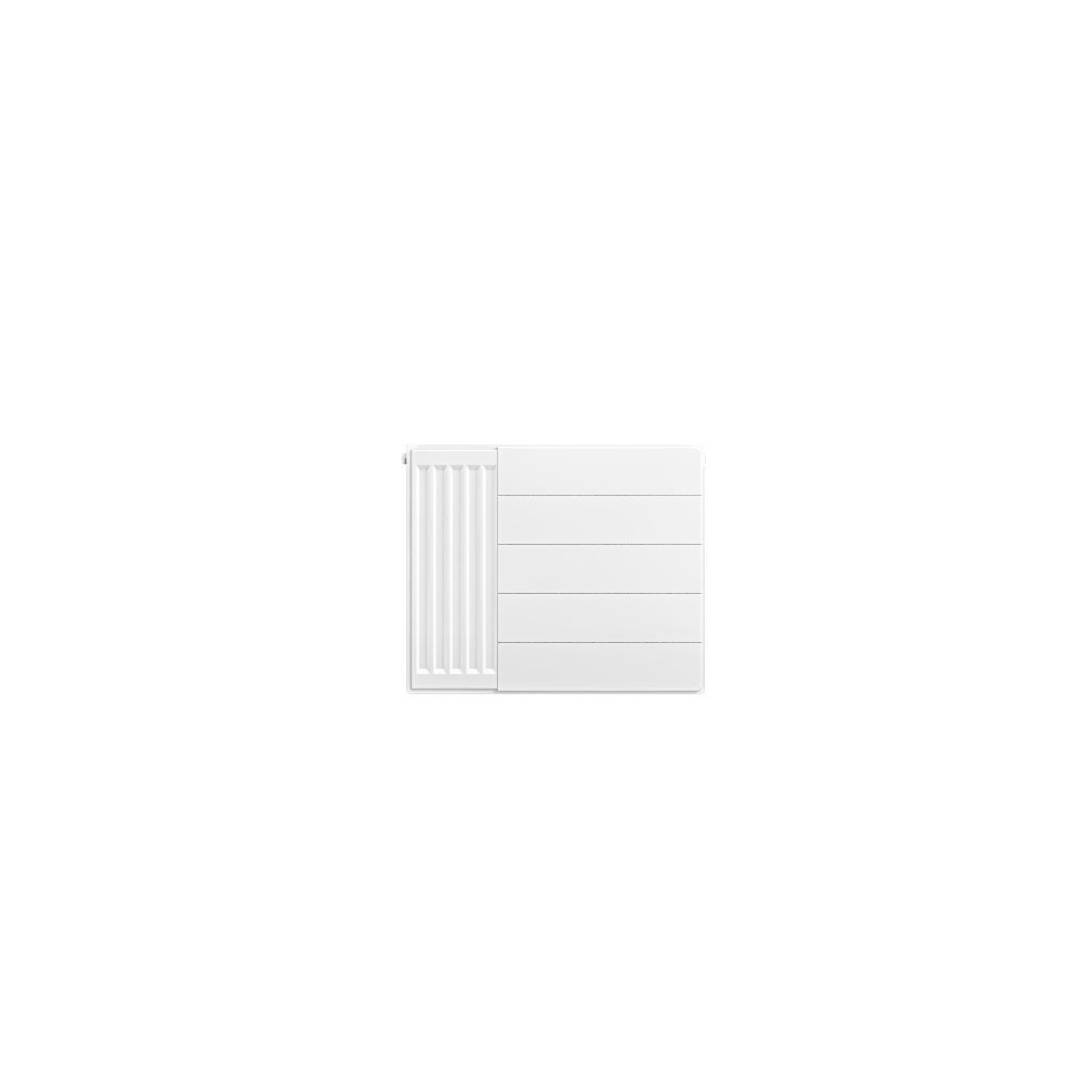 Flat Cover Plate with Lines 500 x 600 Gloss White