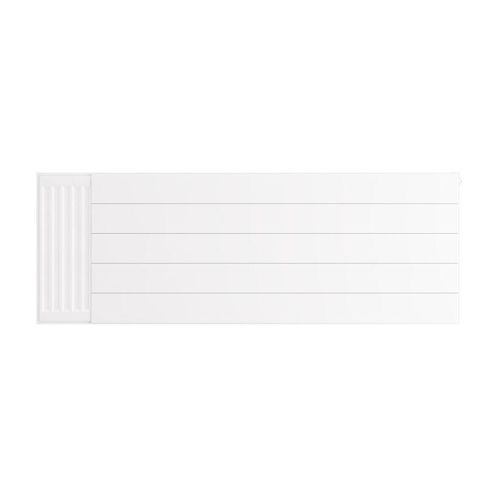 Flat Cover Plate with Lines 500 x 1400 Gloss White