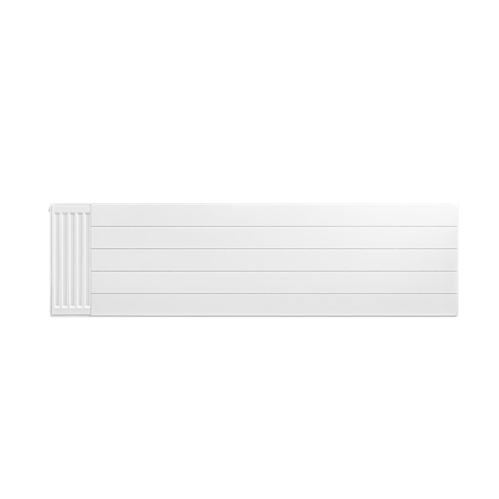 Flat Cover Plate with Lines 500 x 1800 Gloss White