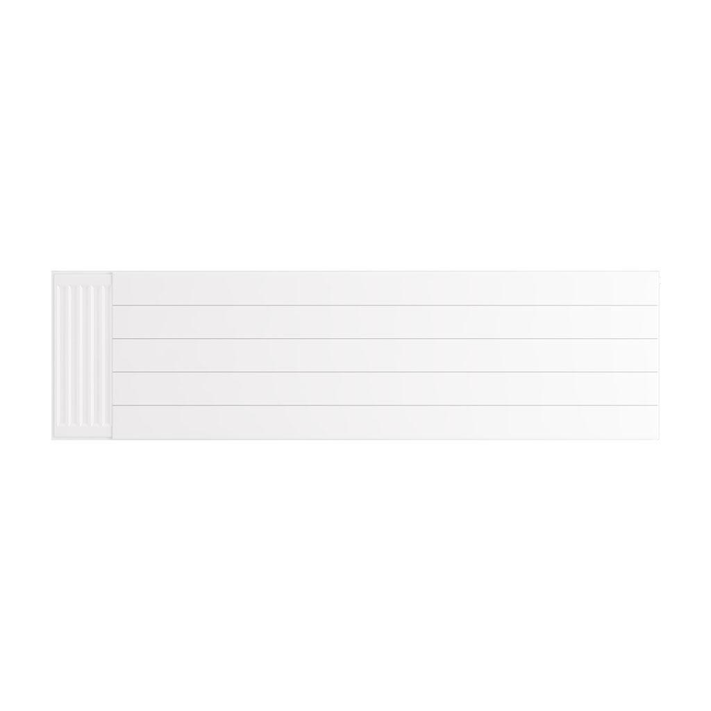 Flat Cover Plate with Lines 500 x 1800 Gloss White