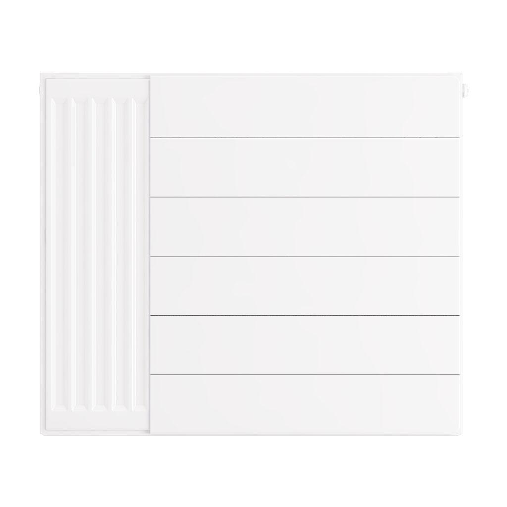 Flat Cover Plate with Lines 600 x 700 Gloss White