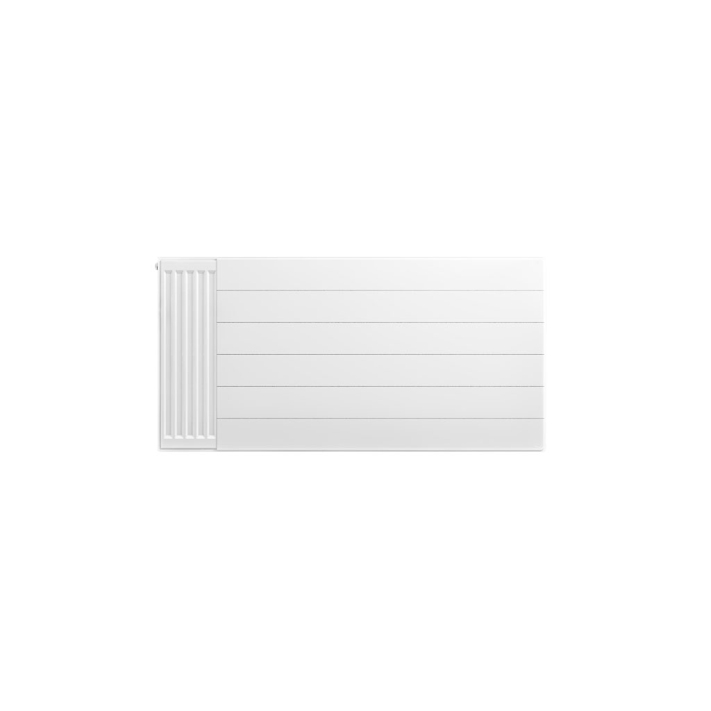 Flat Cover Plate with Lines 600 x 1200 Gloss White
