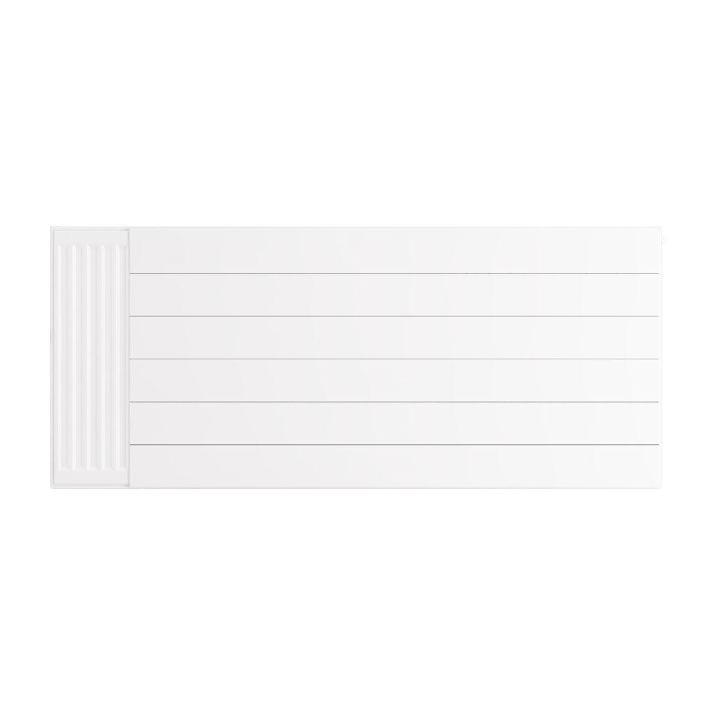 Flat Cover Plate with Lines 600 x 1400 Gloss White