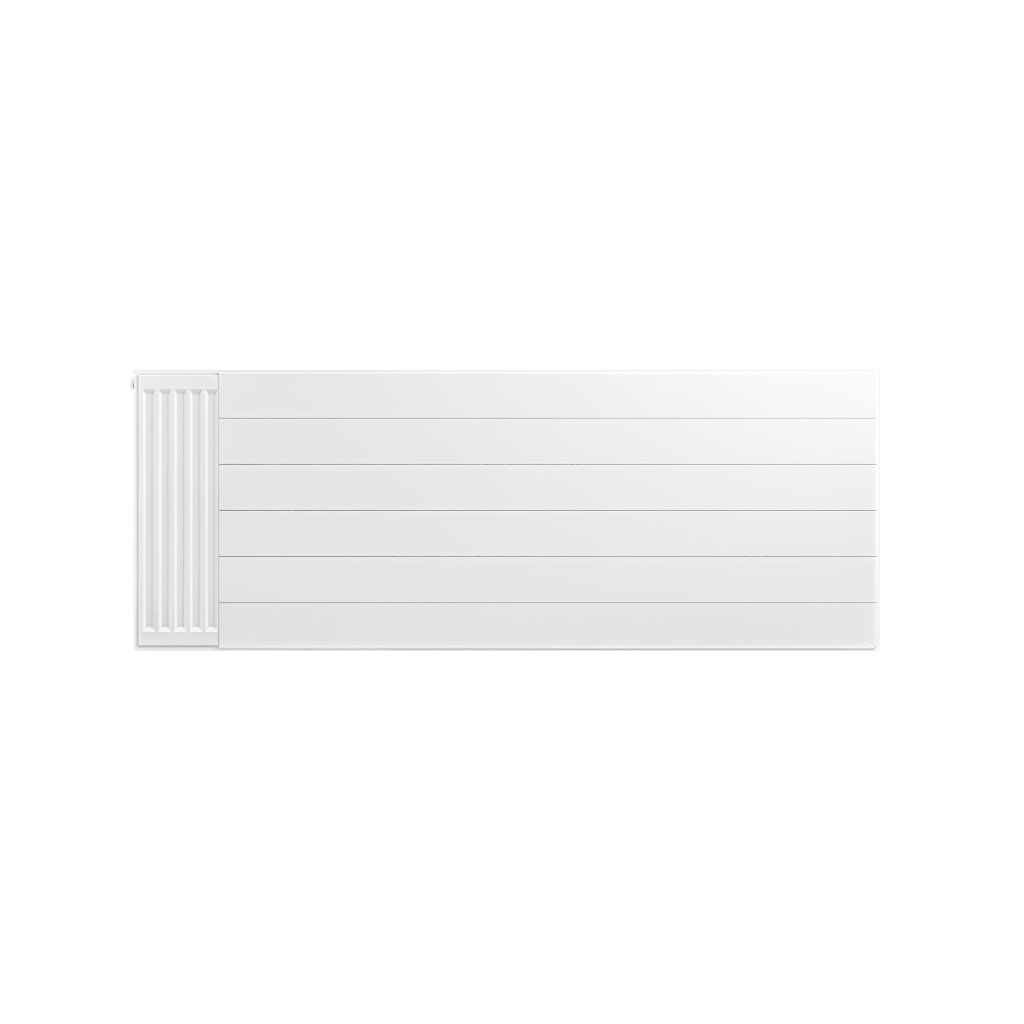 Flat Cover Plate with Lines 600 x 1600 Gloss White