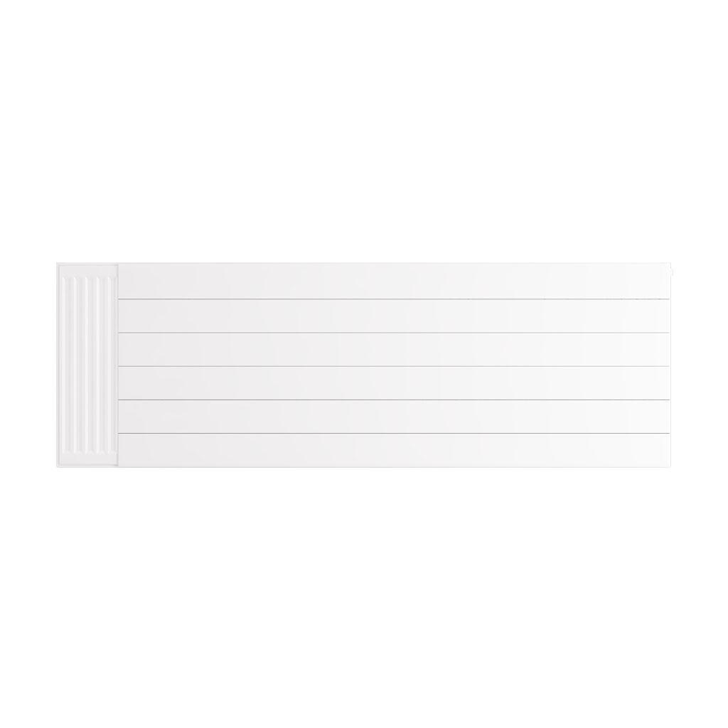 Flat Cover Plate with Lines 600 x 1800 Gloss White