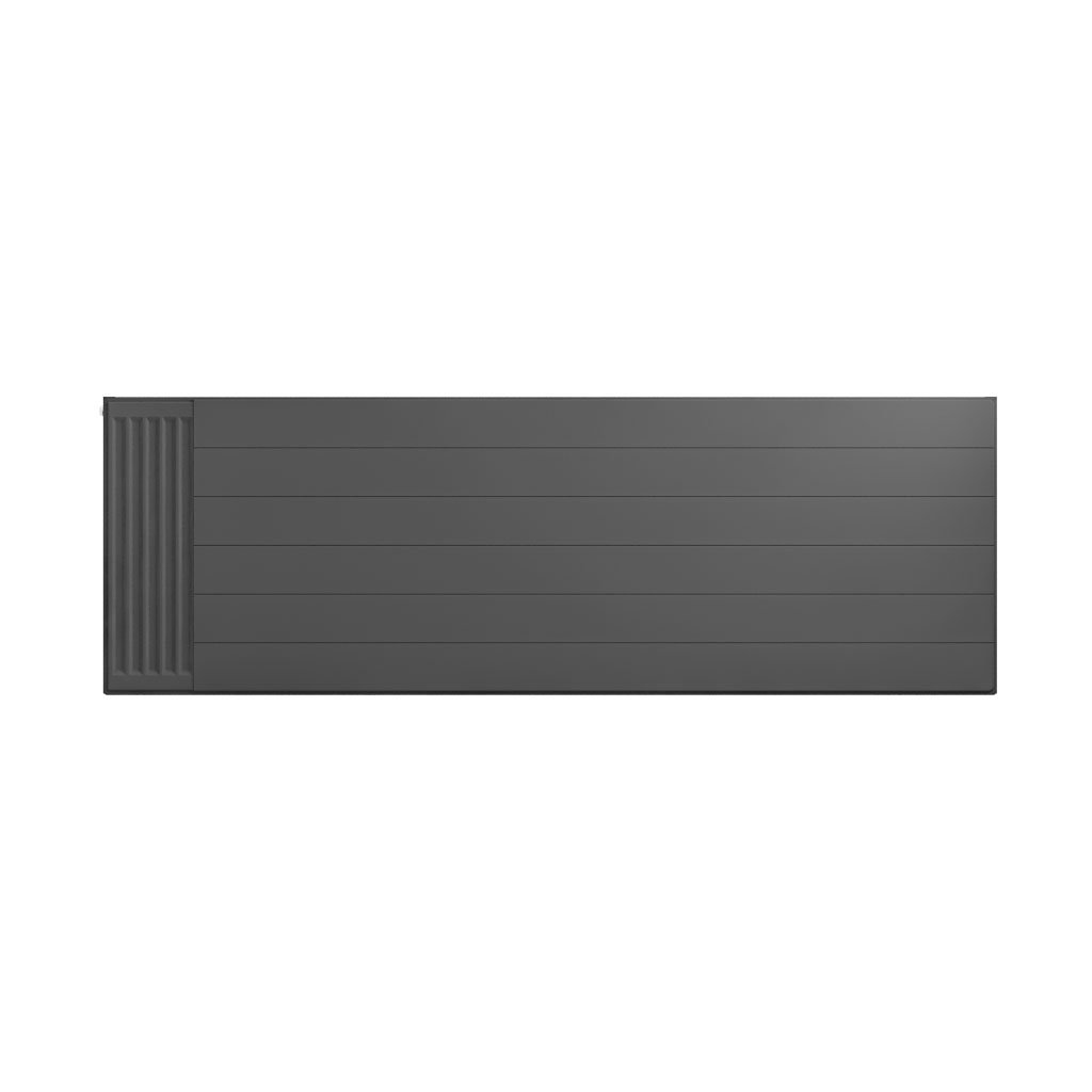 Flat Cover Plate with Lines 600 x 1800 Matt Anthracite