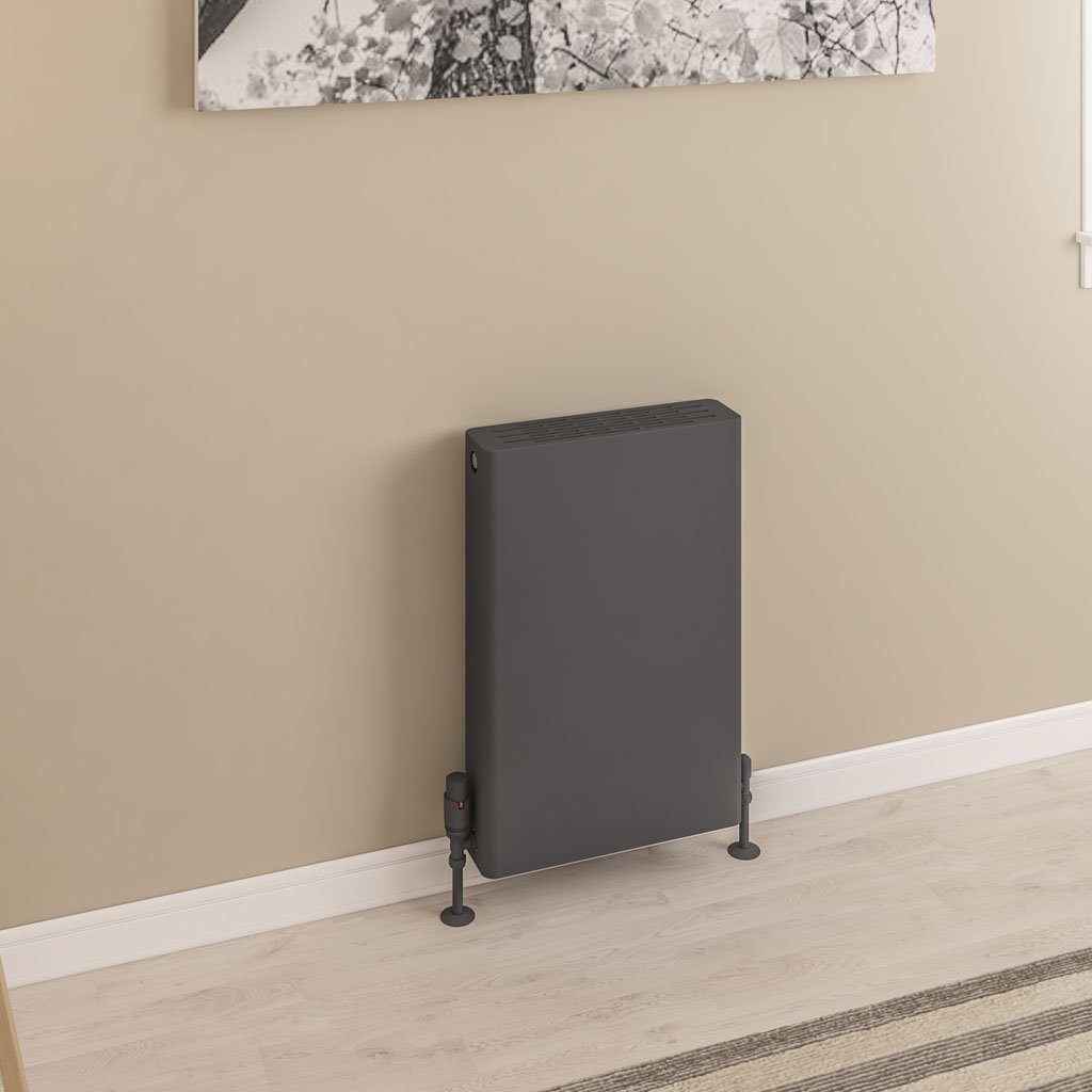 Keynsham Type 22 Panel Radiator 600 x 400 with Flat Designer Cover Matt Anthracite