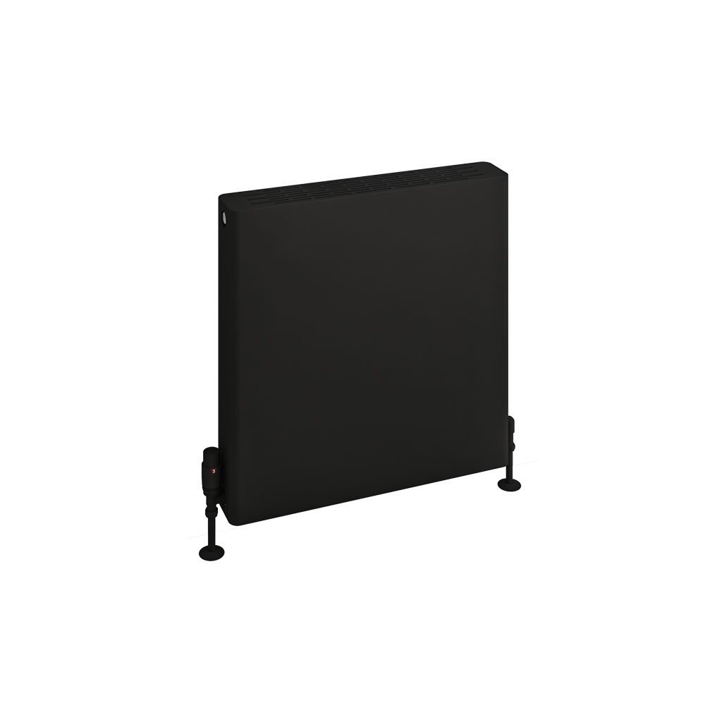 Keynsham Type 22 Panel Radiator 600 x 600 with Flat Designer Cover Matt Black