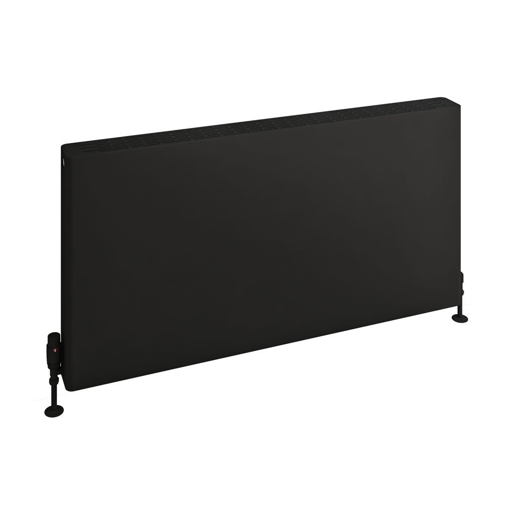 Keynsham Type 22 Panel Radiator 600 x 1200 with Flat Designer Cover Matt Black