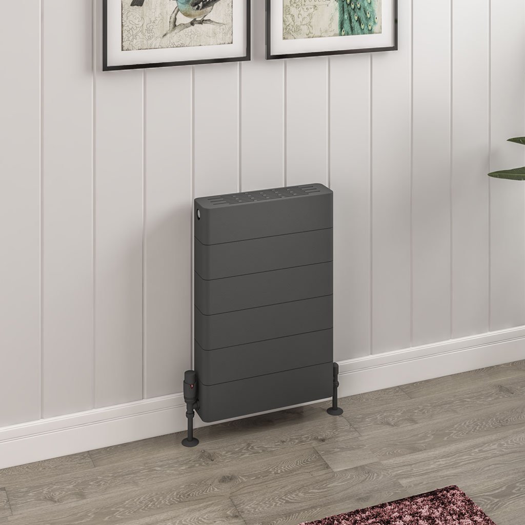 Keynsham Type 22 Panel Radiator 600 x 400 with Lined Designer Cover Matt Anthracite