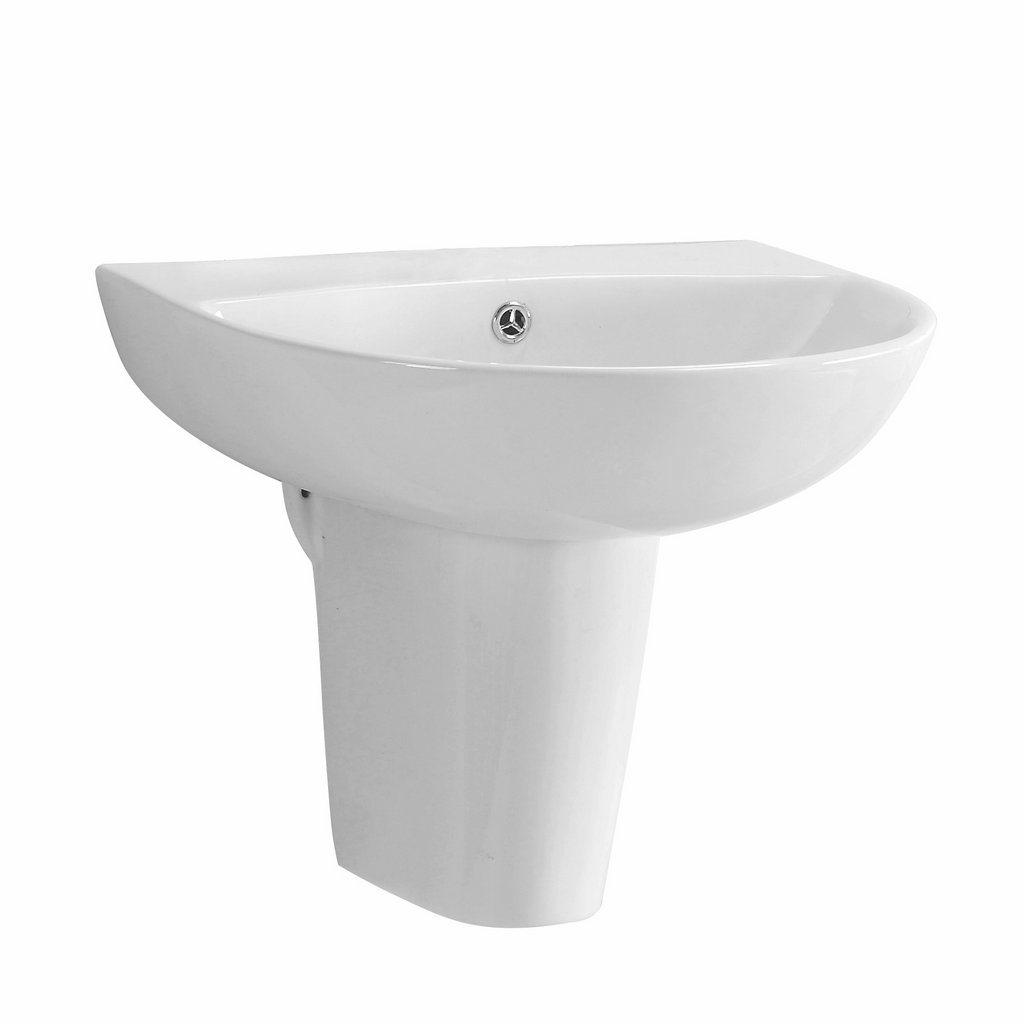 Osterley 42cm x 51cm 1 Tap Hole Ceramic Basin - White