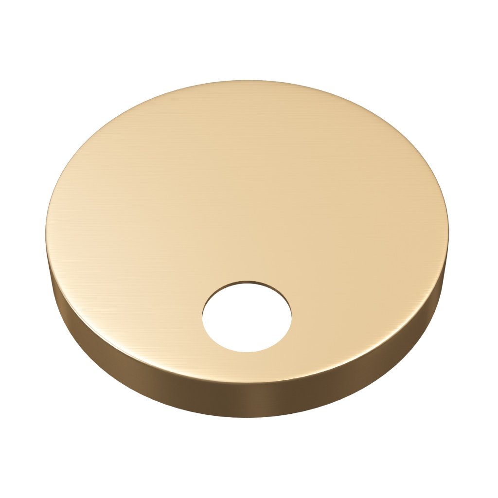 Toilet seat hinged Cover caps and fixings 60mm - Brushed Brass