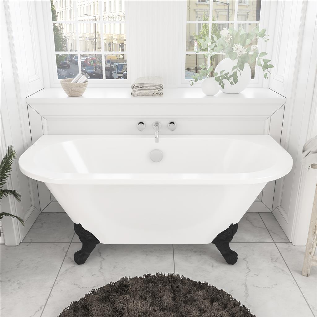 Mortlake 1500 x 740 x 610mm (435mm Depth) Freestanding Bath - White