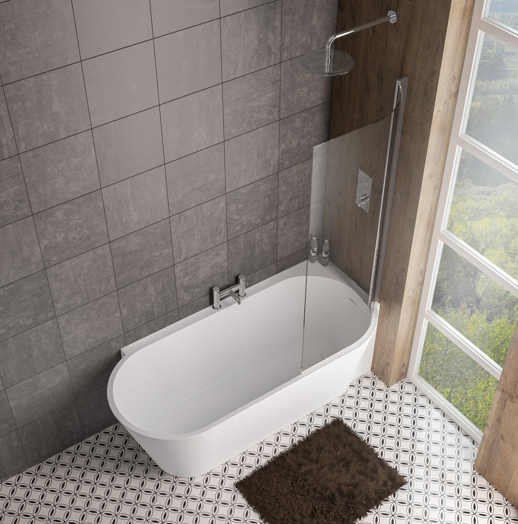 Bray 1600x780x580mm Right Hand Bath - White