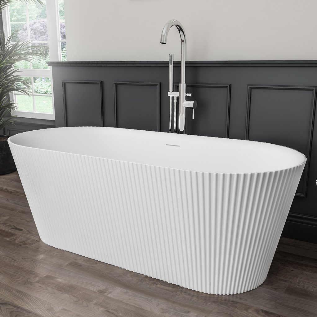 Sandford 1600x740x580mm (440mm Depth) Freestanding Bath -  White