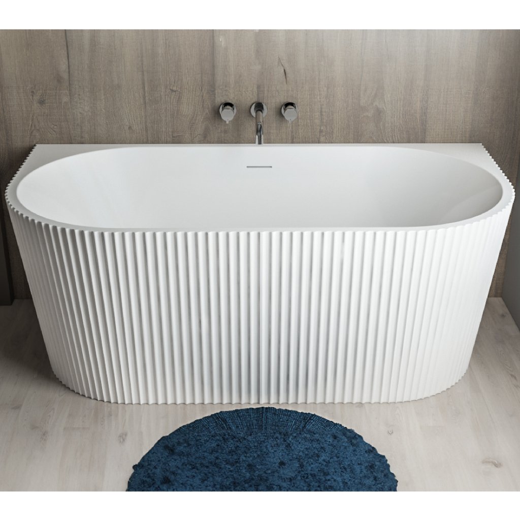 Caversham 1650x745x580mm (450mm Depth) D Shaped Bath inc waste