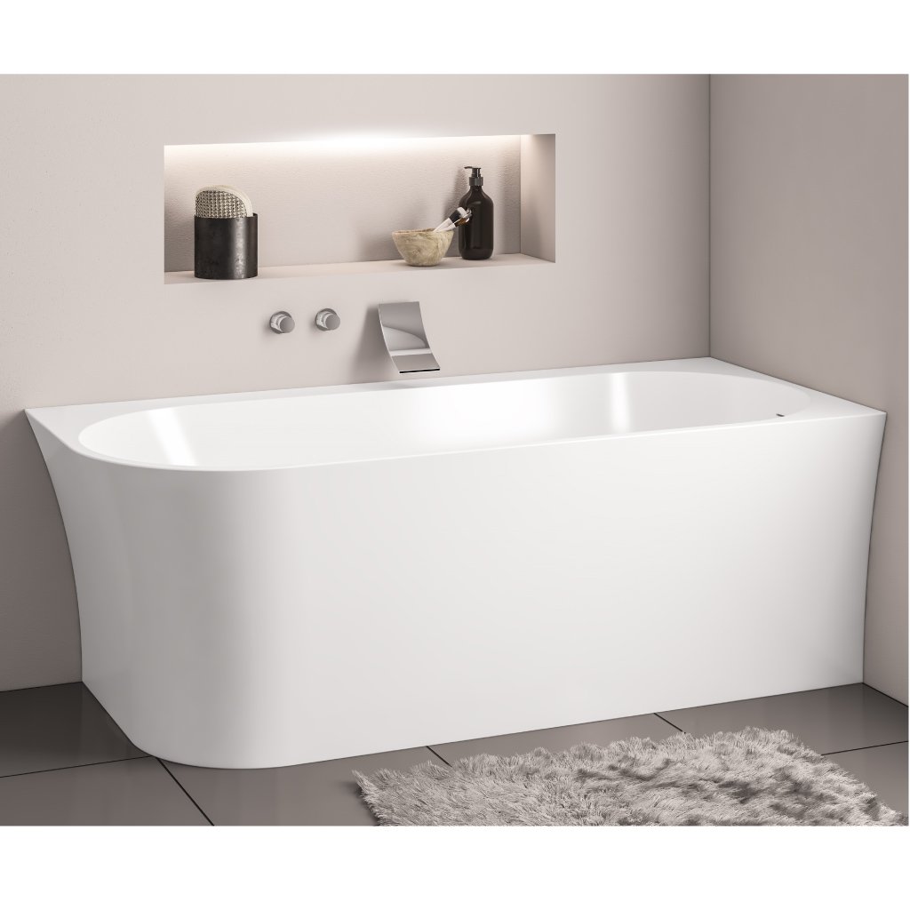 Radcot 1650 x 750 x 590mm (450mm Depth) Right Hand (RH) Bath - White