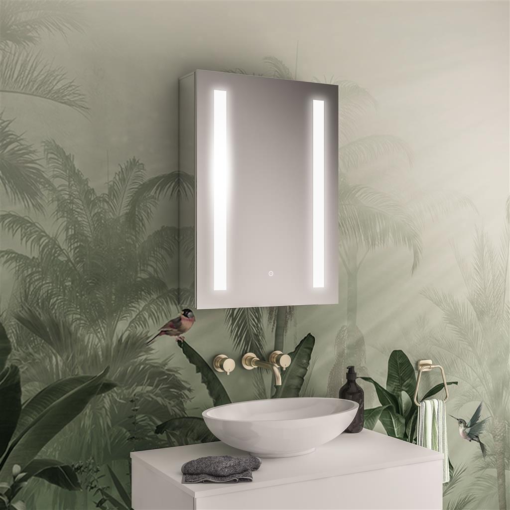 Castellano 500x700mm 1 door LED mirror